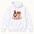 You're the Ketchup to My Fries — garment mockup or size chart