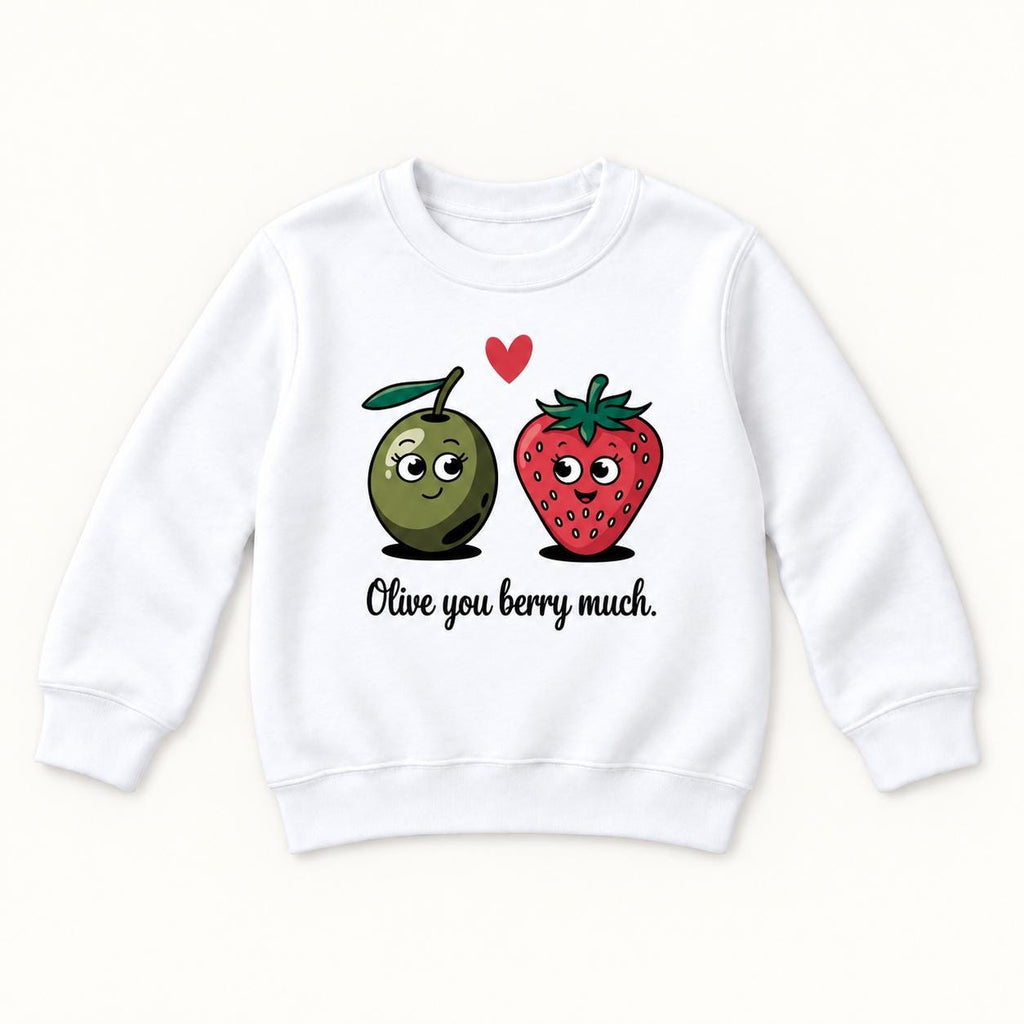 Olive You Berry Much — garment mockup or size chart