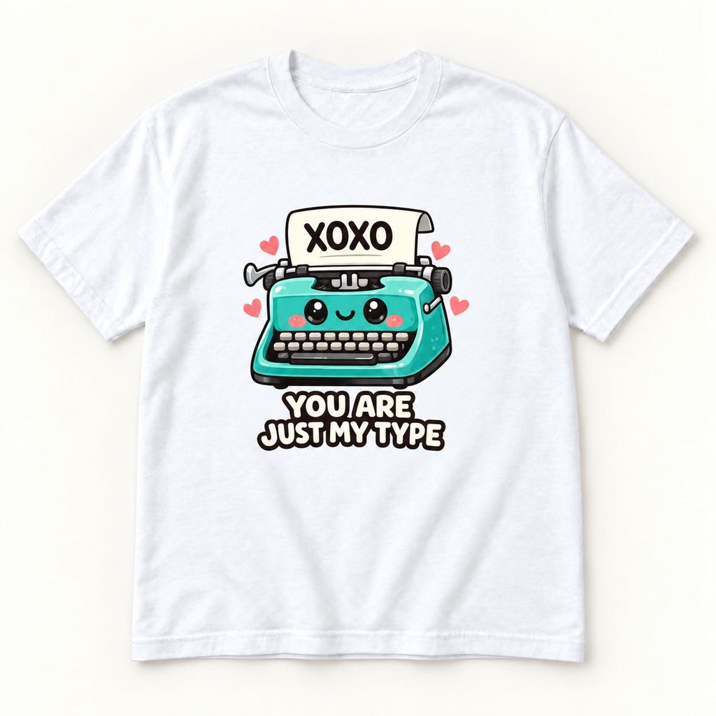You Are Just My Type — garment mockup or size chart