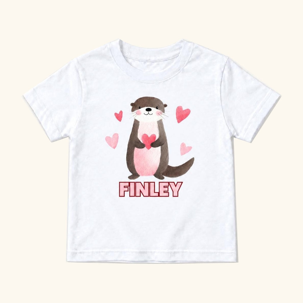 Personalized Otter — garment mockup or size chart