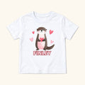Personalized Otter — garment mockup or size chart