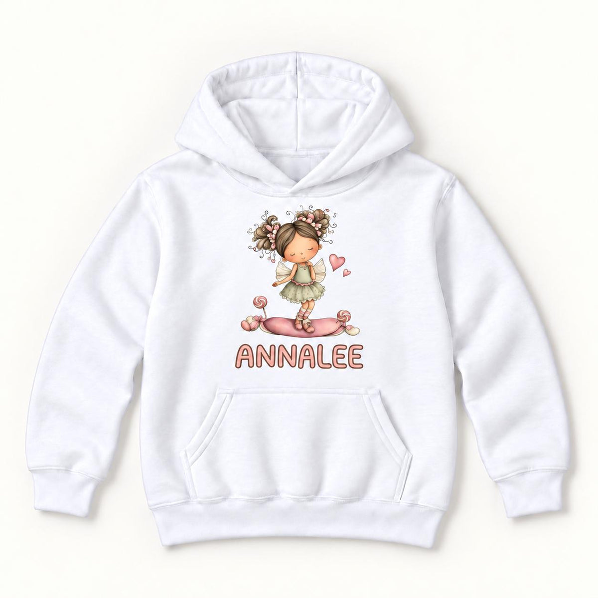 Personalized Fairy Girl — garment mockup or size chart