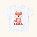 Personalized Cute Fox — garment mockup or size chart