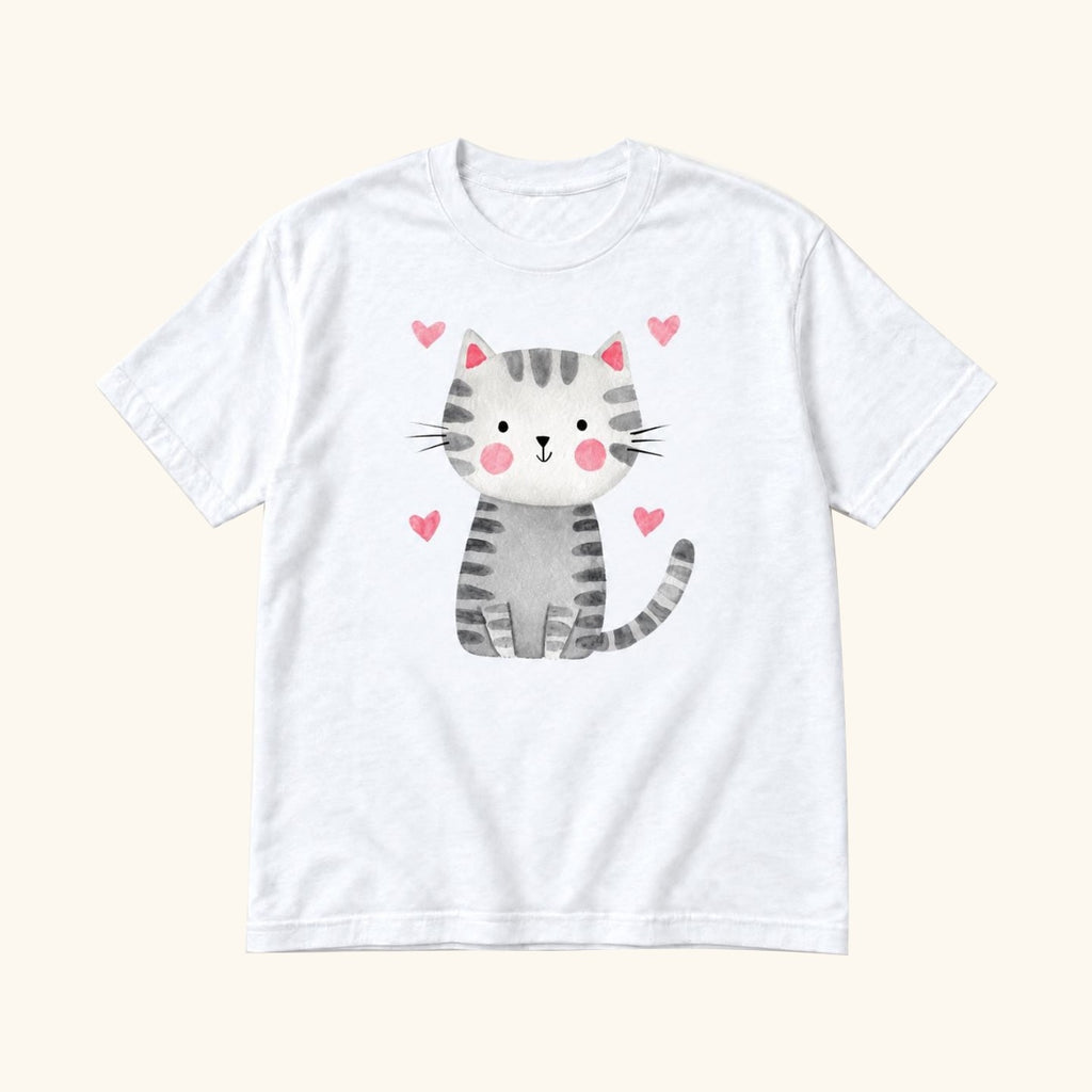 Tabby Cat — garment mockup or size chart