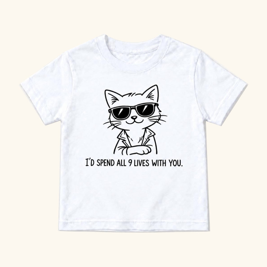 I'd Spend All 9 Lives With You — garment mockup or size chart