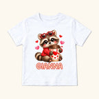 Personalized Raccoon Coffee — garment mockup or size chart