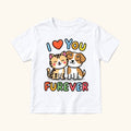 I Love You Furever — garment mockup or size chart