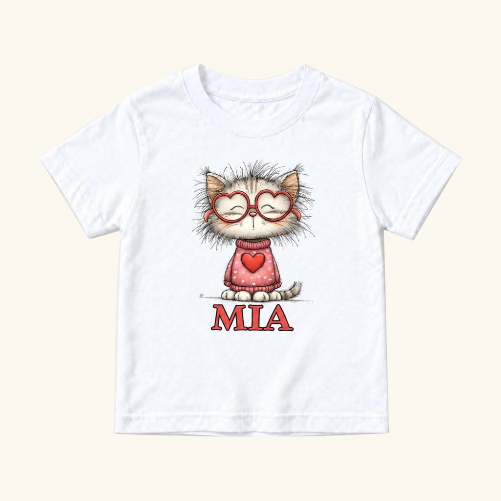 Personalized Cat — garment mockup or size chart