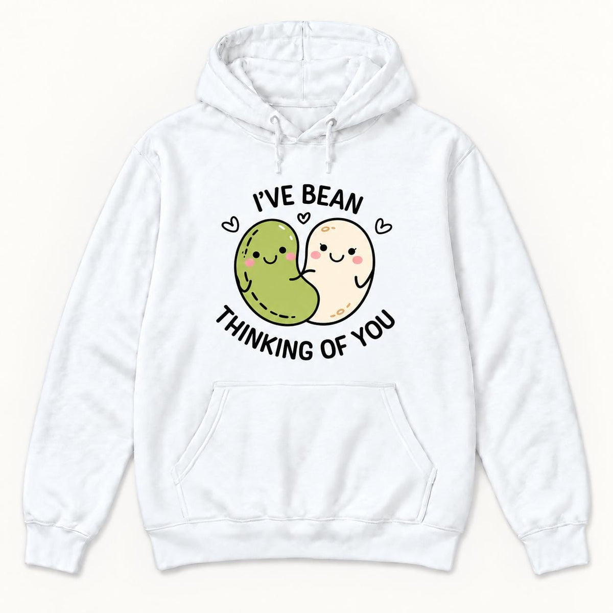 I've Bean Thinking of You — garment mockup or size chart
