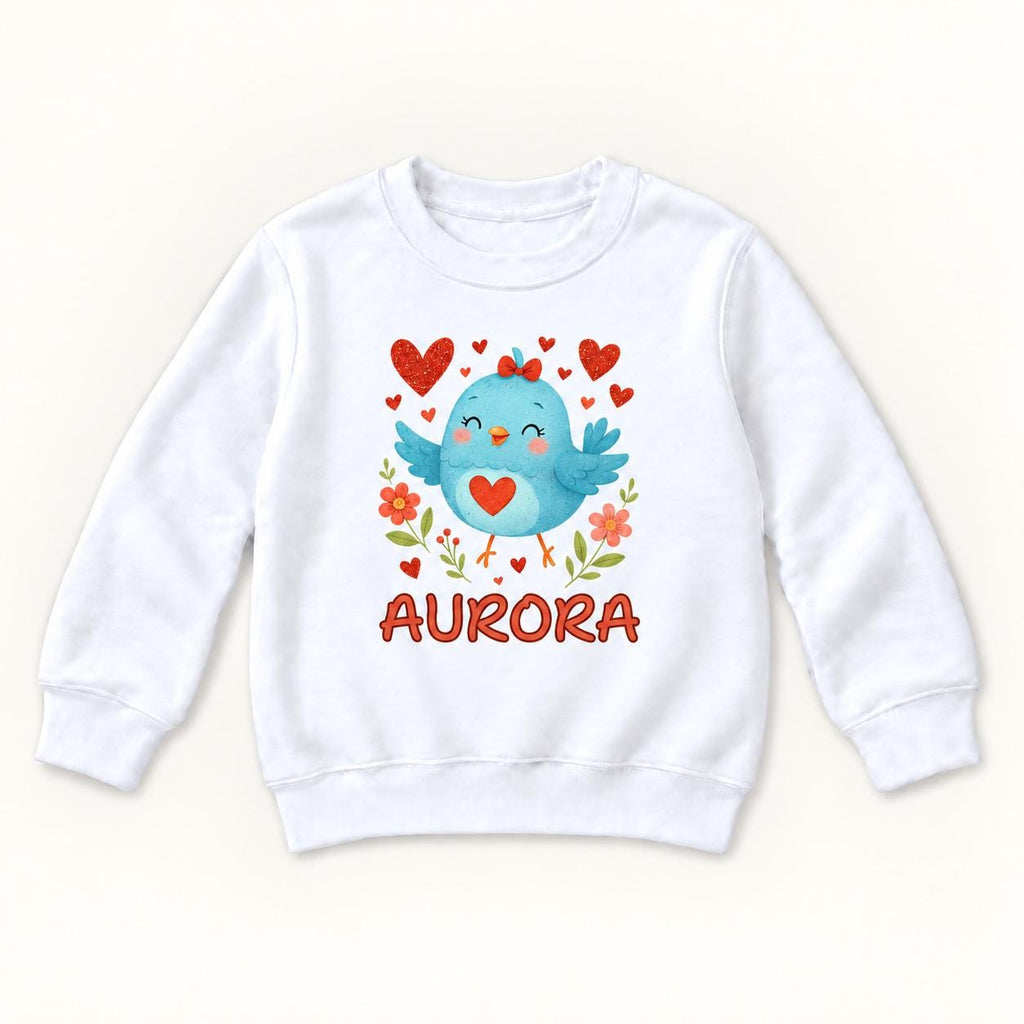 Personalized Bluebird — garment mockup or size chart