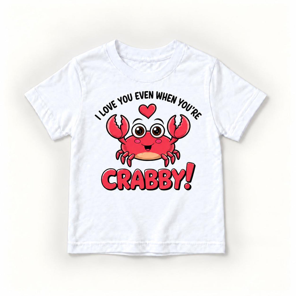 I Love You Even When You’re Crabby — garment mockup or size chart