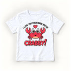 I Love You Even When You’re Crabby — garment mockup or size chart