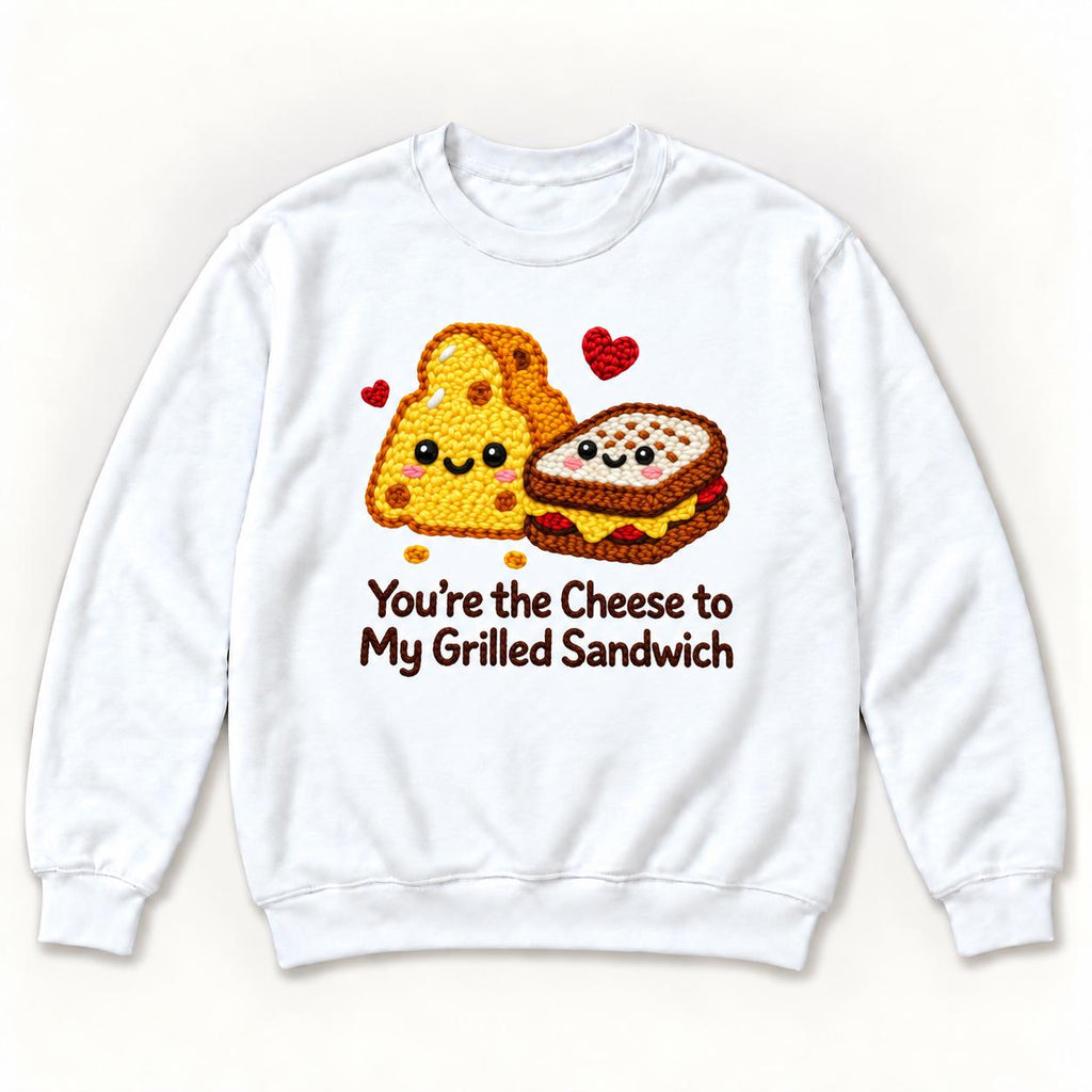 You’re the Cheese to My Grilled Sandwich — garment mockup or size chart