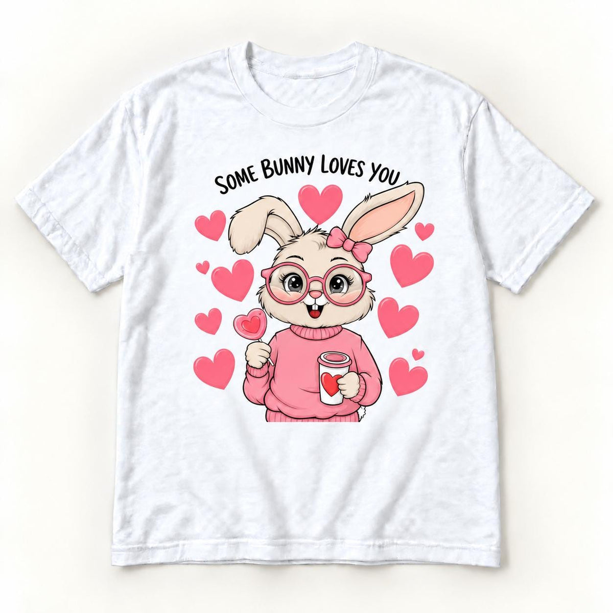 Some Bunny Loves You — garment mockup or size chart