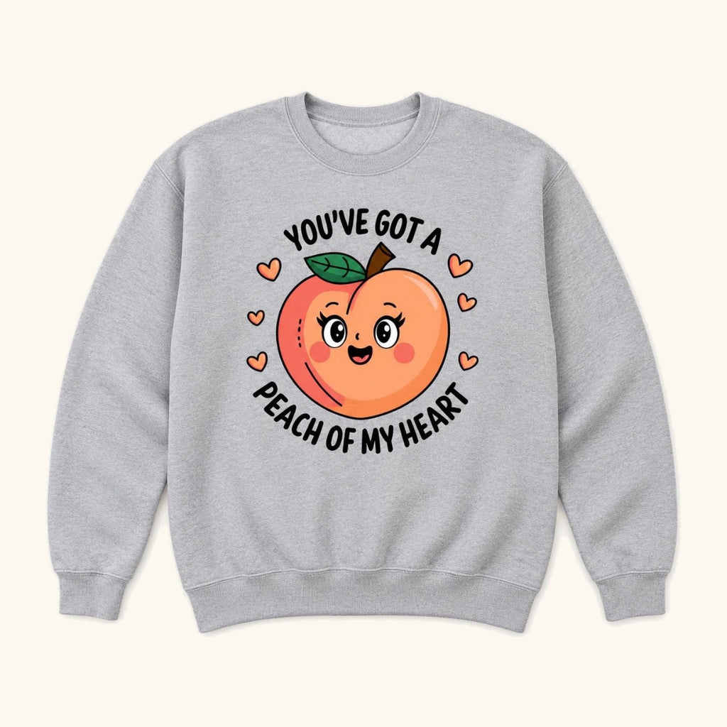 You’ve Got a Peach of My Heart — garment mockup or size chart