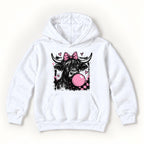 Highland Cow Bubblegum — garment mockup or size chart