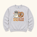 You’re the Salt to My Pretzel — garment mockup or size chart