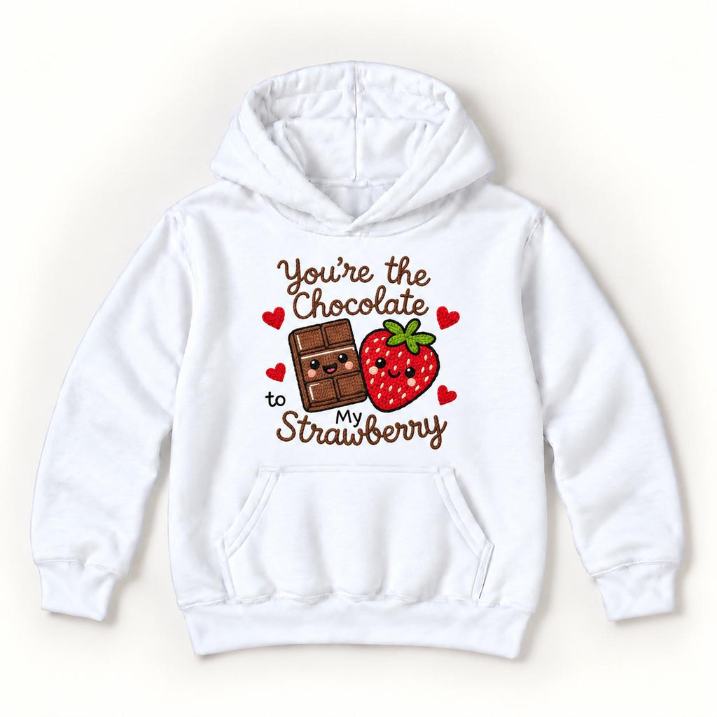 You’re the Chocolate to My Strawberry — garment mockup or size chart