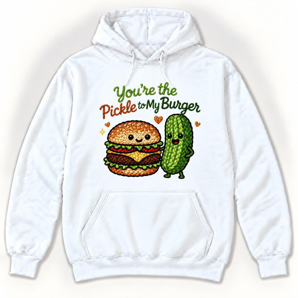 You’re the Pickle to My Burger — garment mockup or size chart