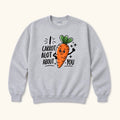 I Carrot A Lot About You — garment mockup or size chart