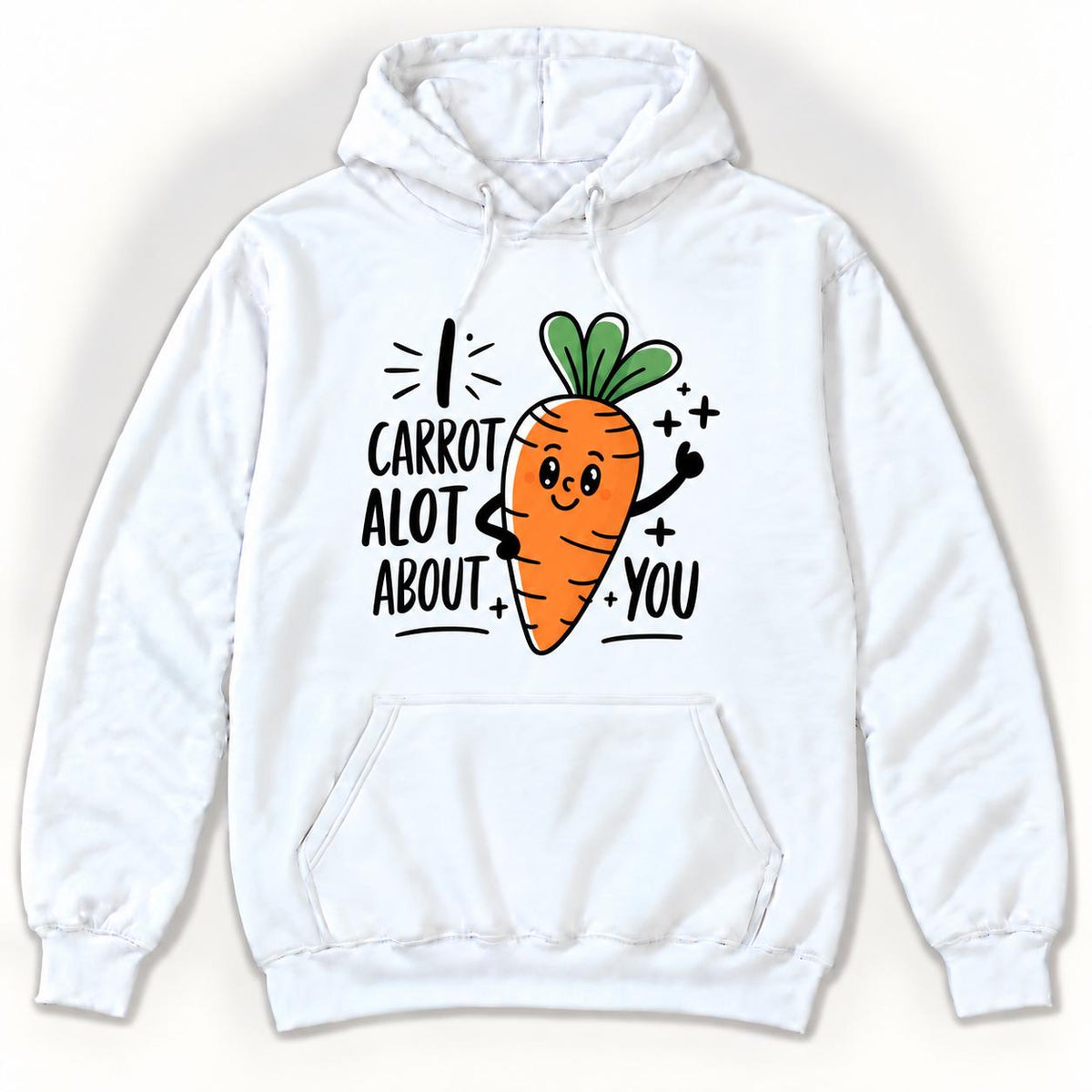 I Carrot A Lot About You — garment mockup or size chart