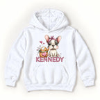 Personalized French Bulldog — garment mockup or size chart