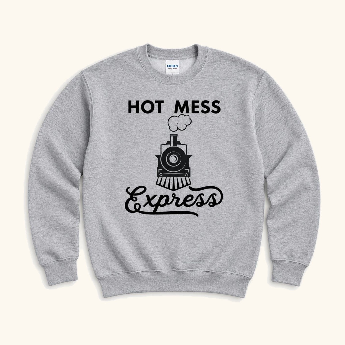 Hot Mess Express — garment mockup or size chart
