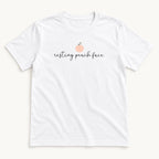 Resting Peach Face — garment mockup or size chart
