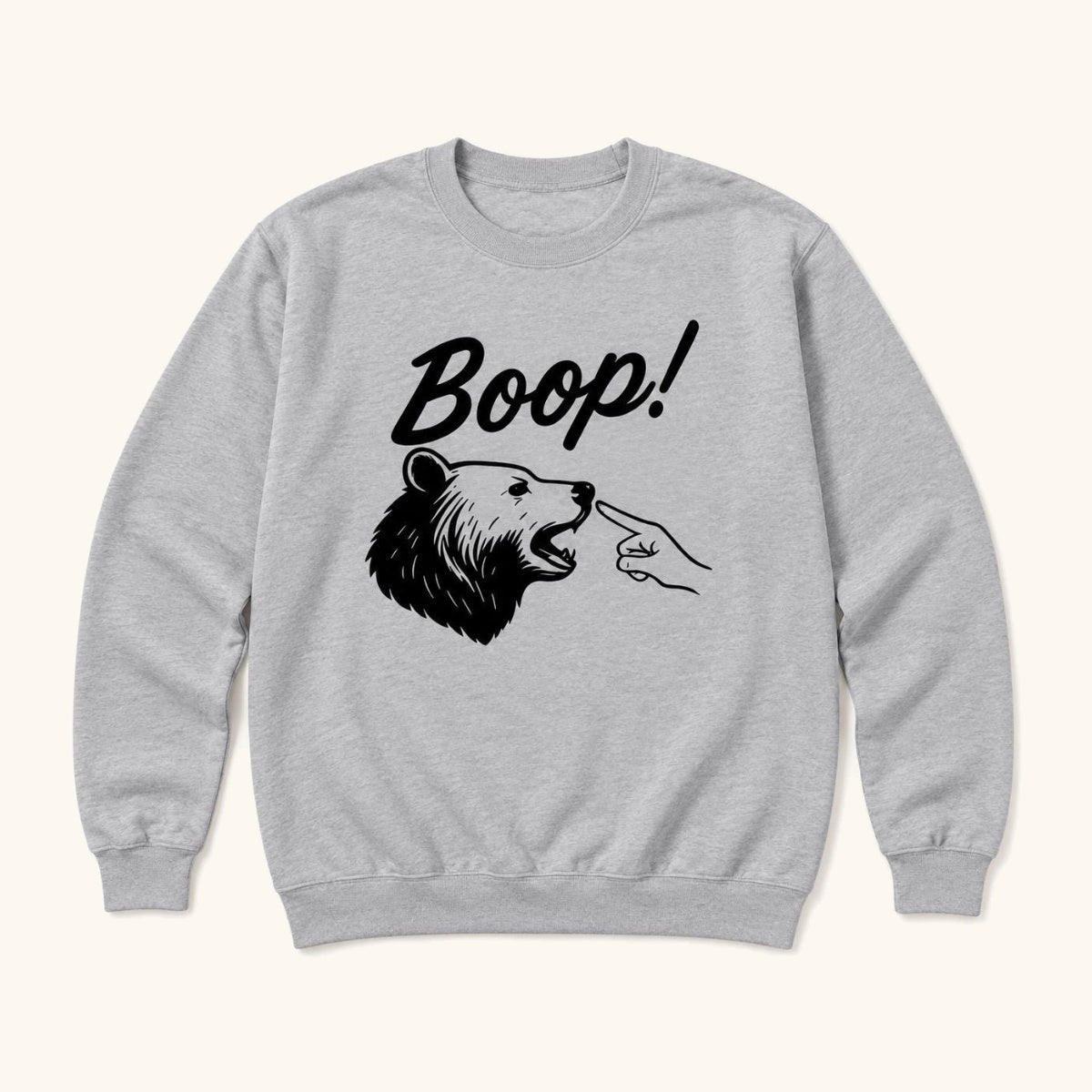 Boop Bear — garment mockup or size chart