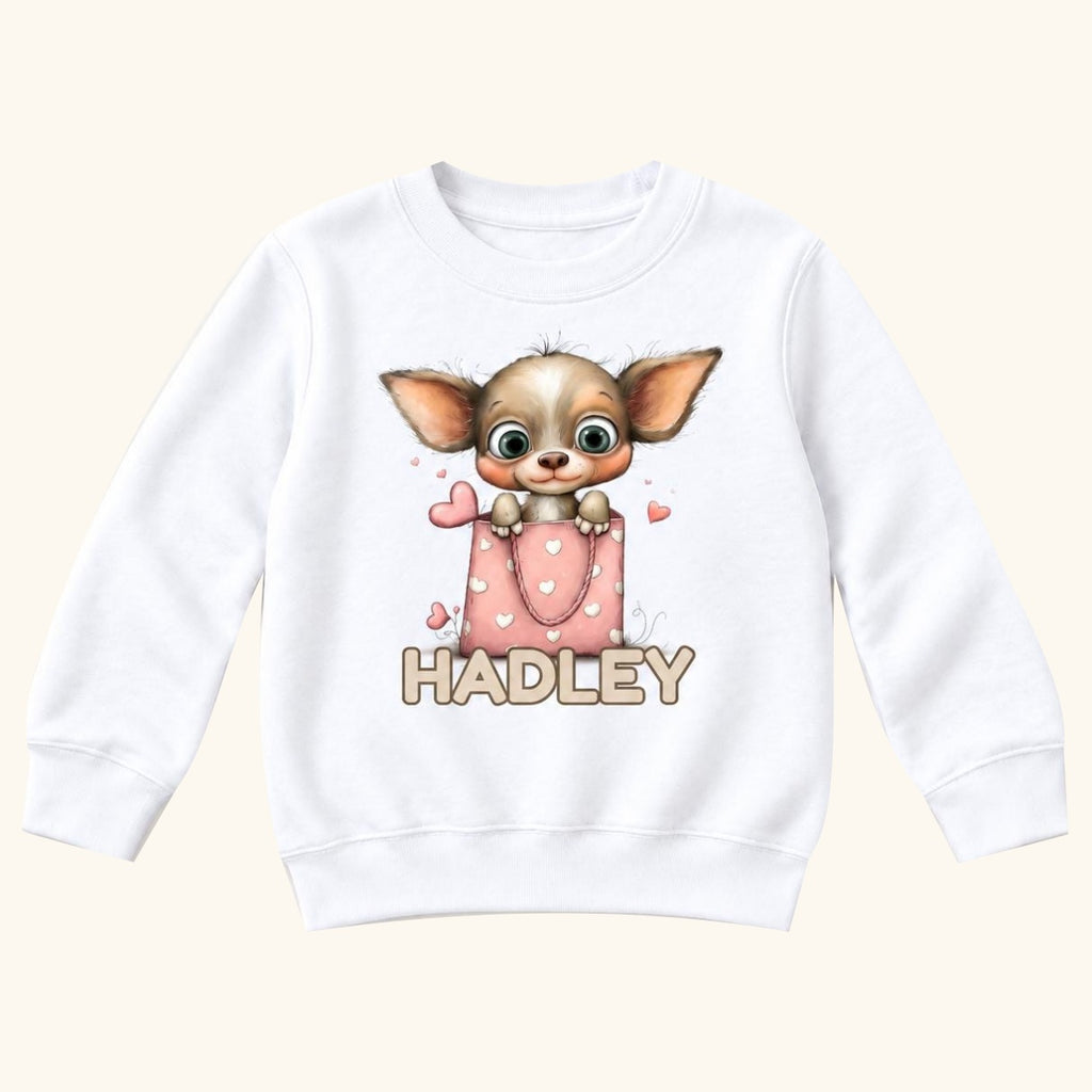 Personalized Chihuahua — garment mockup or size chart