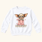 Personalized Chihuahua — garment mockup or size chart