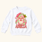 Personalized Patchwork Santa — garment mockup or size chart