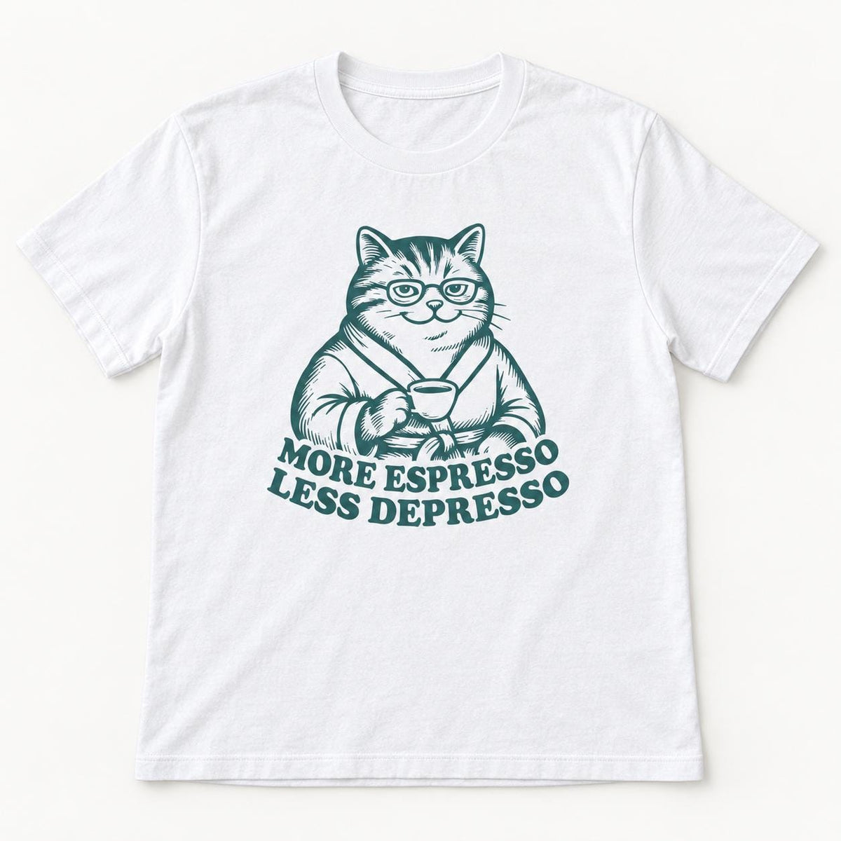 More Espresso Less Depresso — garment mockup or size chart
