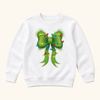 Green Christmas Bow — garment mockup or size chart