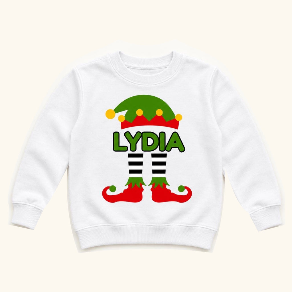 Personalized Elf Name — garment mockup or size chart