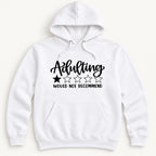 Adulting Would Not Recommend — garment mockup or size chart