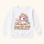 Personalized Unicorn Couch — garment mockup or size chart