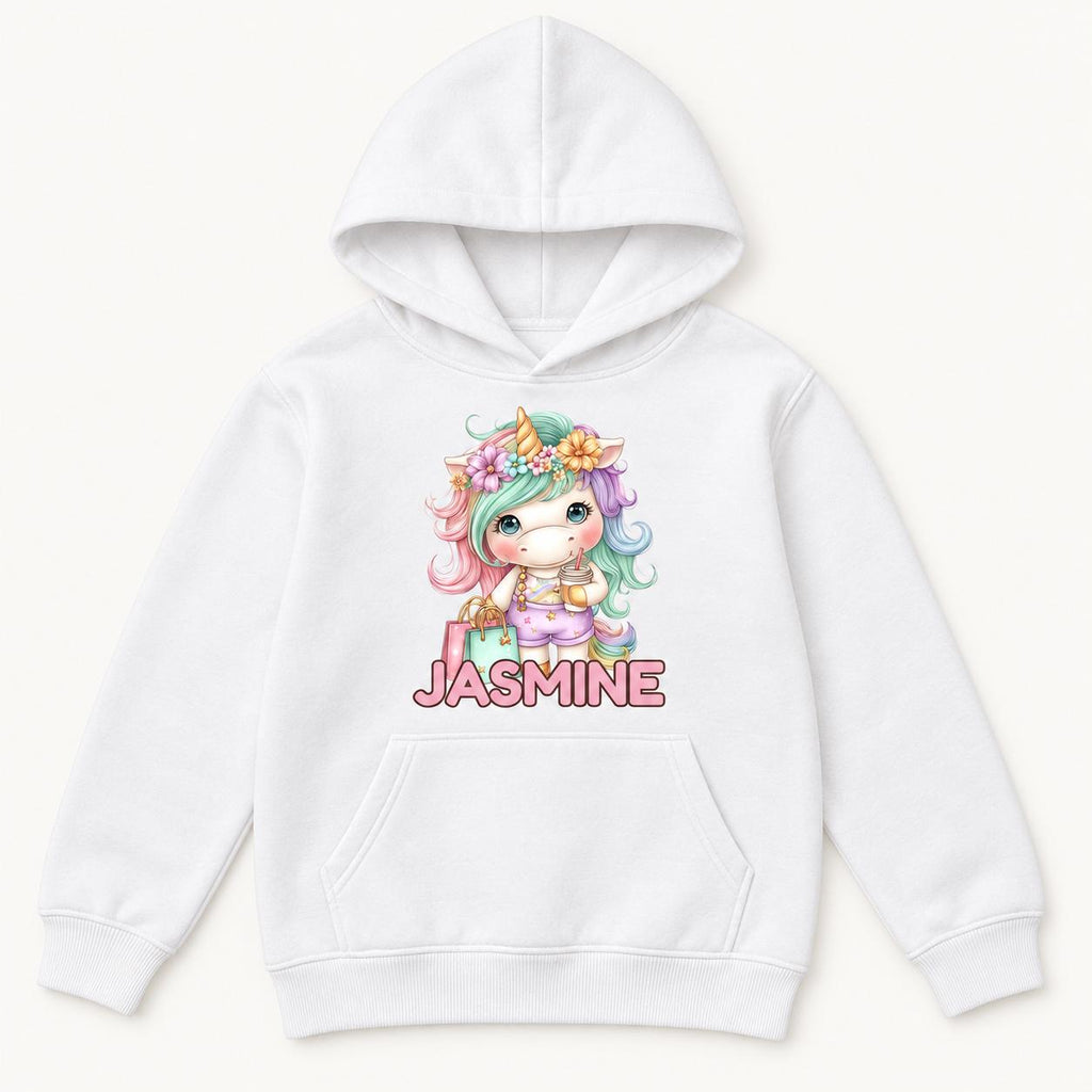 Personalized Shopping Unicorn — garment mockup or size chart