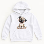 Personalized Pug Puppy — garment mockup or size chart