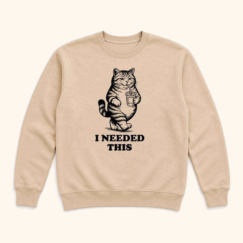 I Needed This Cat — garment mockup or size chart