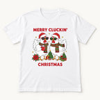 Merry Cluckin Christmas — garment mockup or size chart