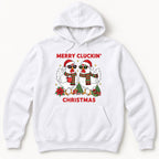 Merry Cluckin Christmas — garment mockup or size chart