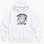 Instant Human Just Add Coffee — garment mockup or size chart
