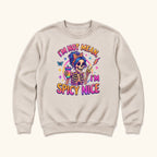 I'm Not Mean I'm Spicy Nice — garment mockup or size chart