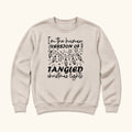 Tangled Christmas Lights — garment mockup or size chart