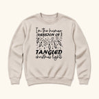 Tangled Christmas Lights — garment mockup or size chart