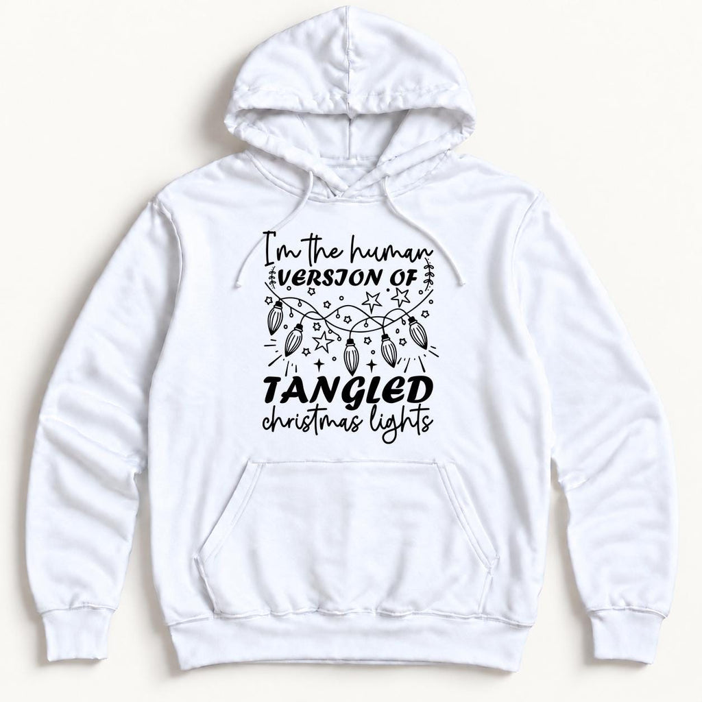 Tangled Christmas Lights — garment mockup or size chart