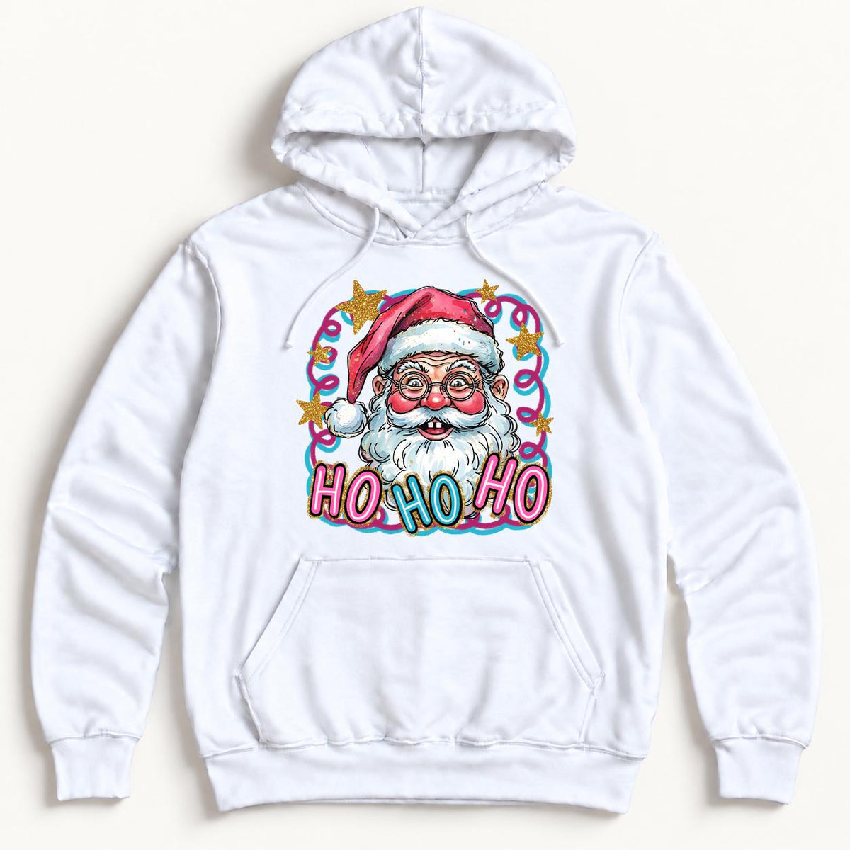 Ho Ho Ho Santa — garment mockup or size chart