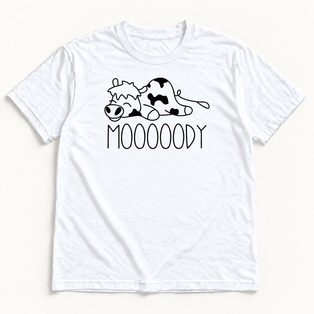 MOOOOODY Cow — garment mockup or size chart