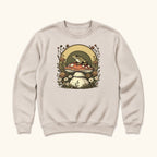 Frog on Mushroom — garment mockup or size chart
